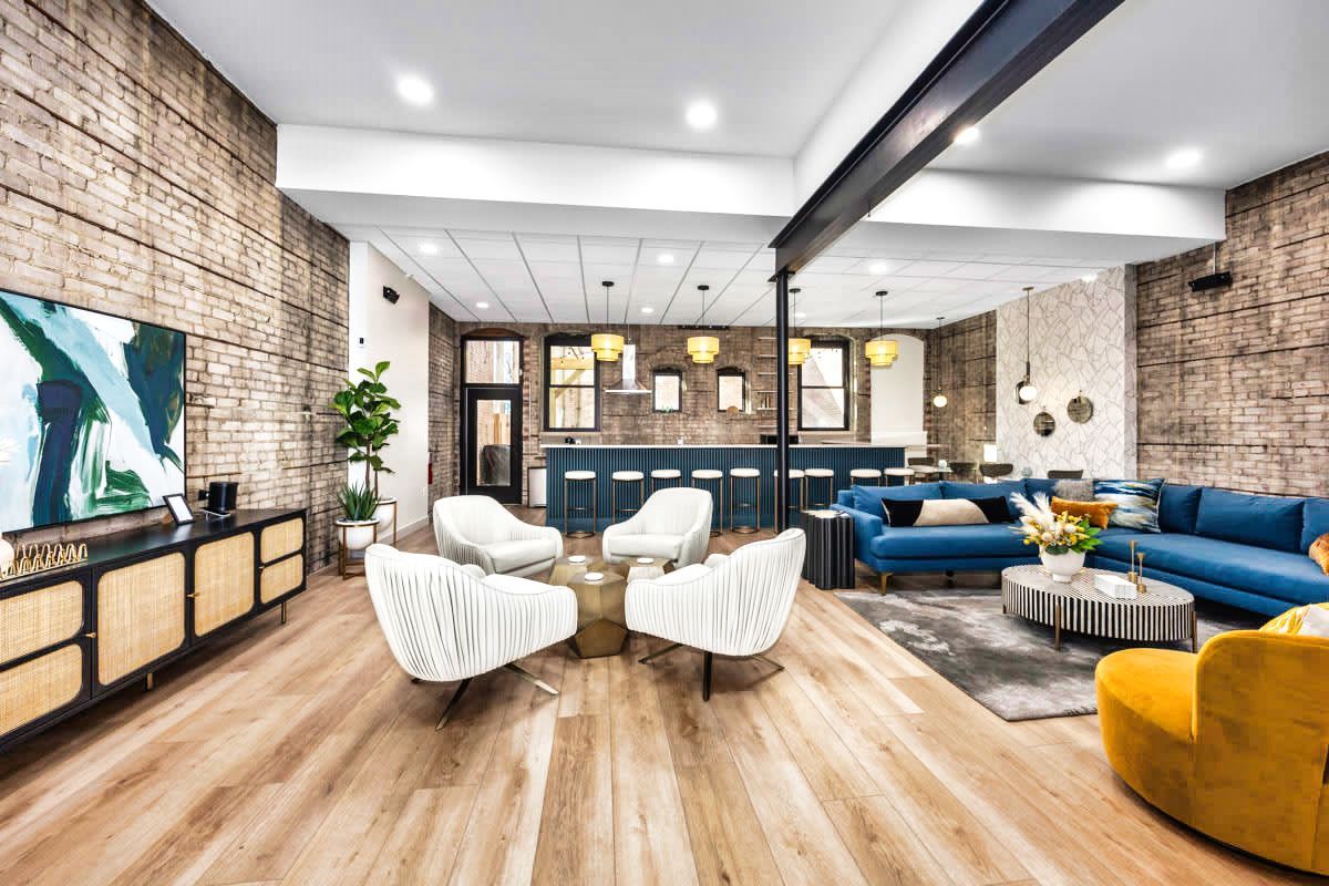 The BlueJay's private event lounge and bar in Grand Rapids