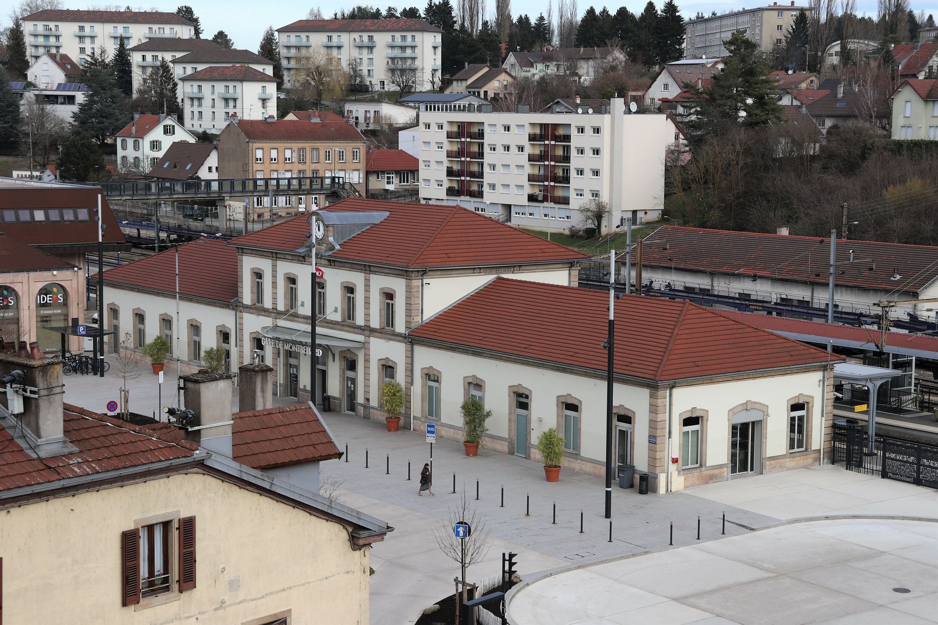 Vue de la gare de Montbéliard