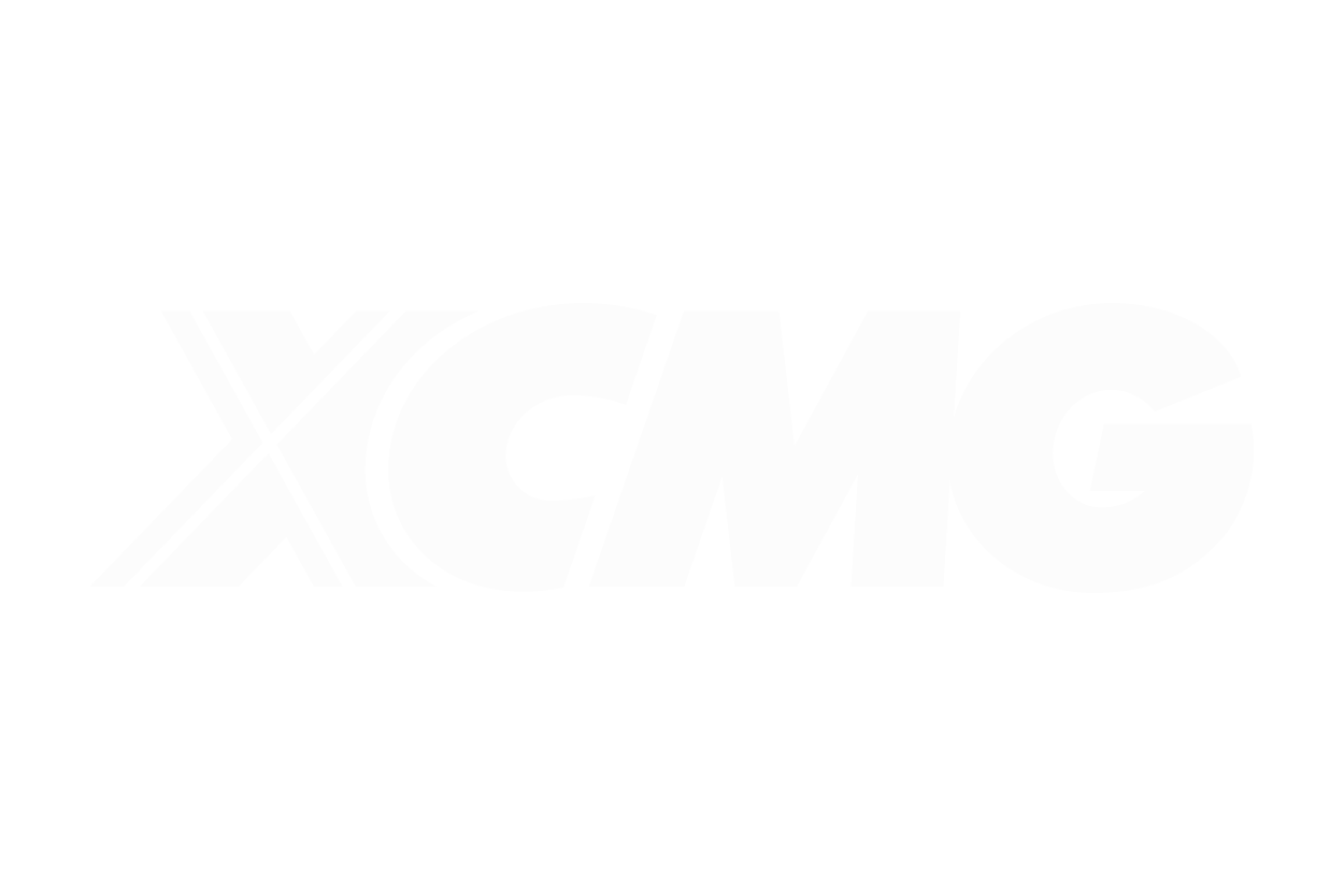 XCMG-Logo in Weiß.