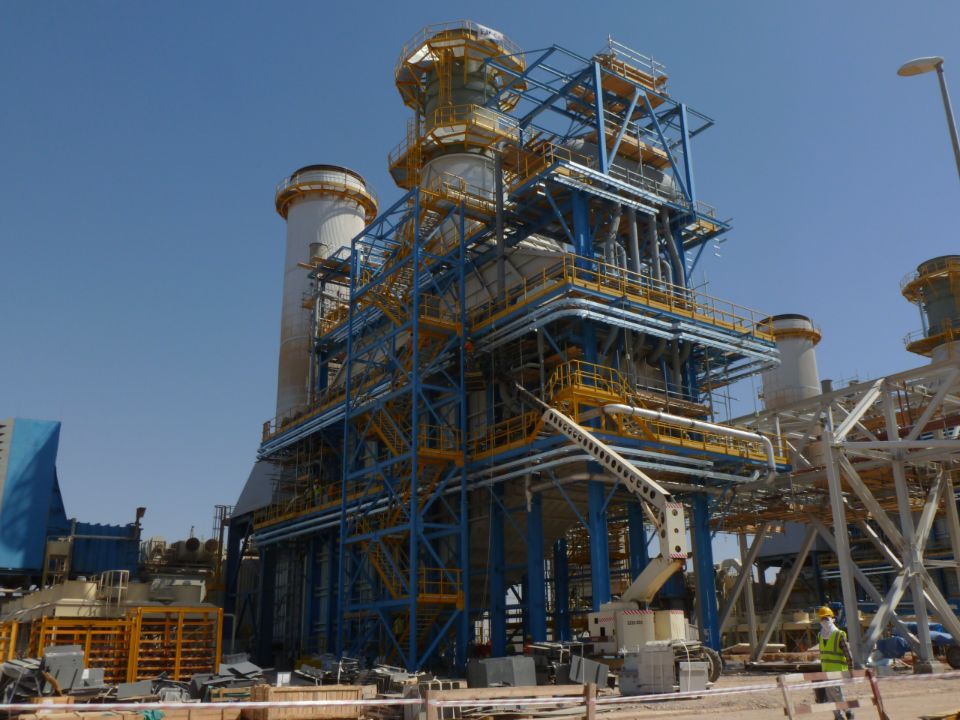 Staalconstructies imposante fabriek