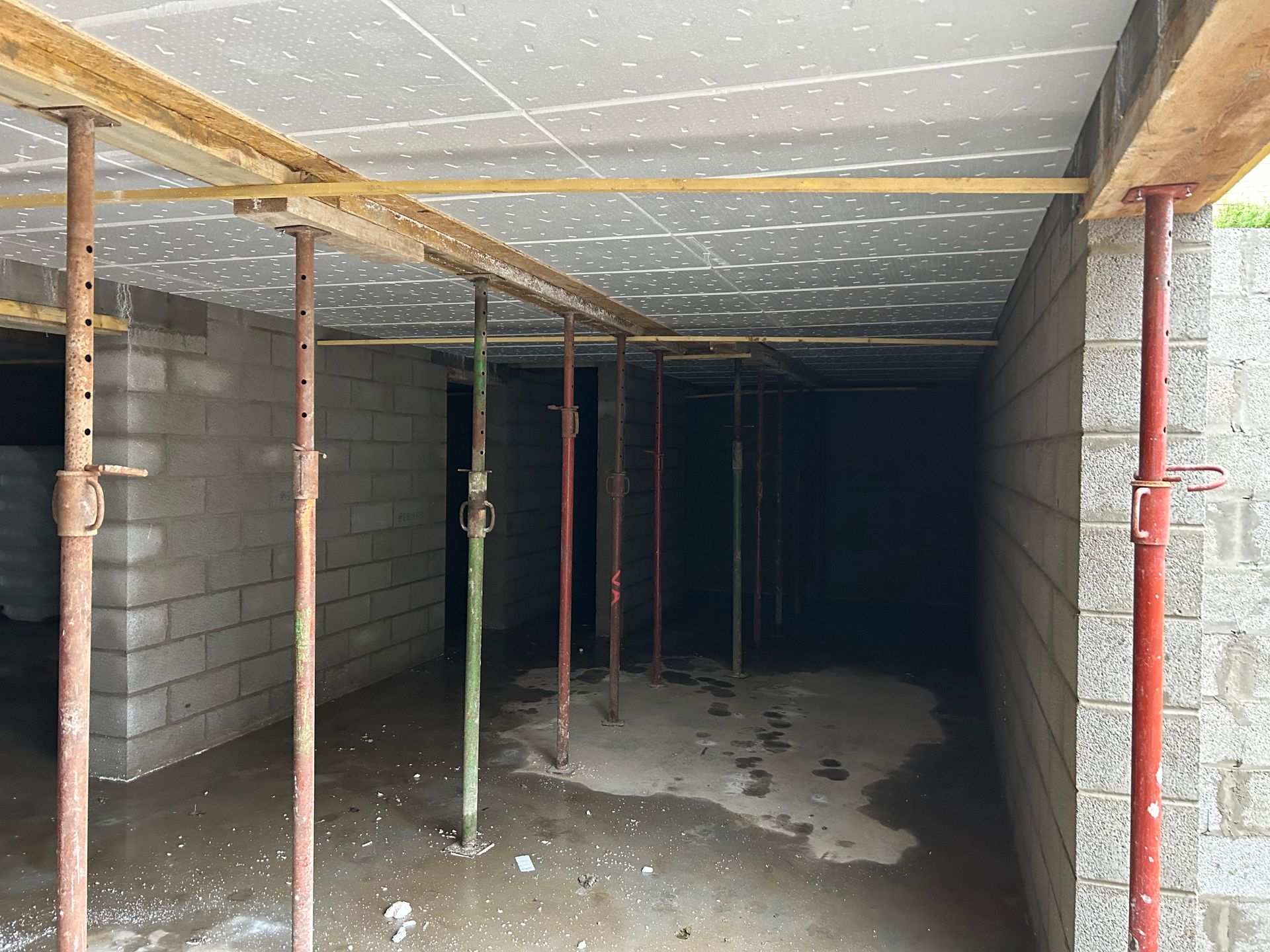 Construction d'un sous sol en parpaings pour une maison individuelle