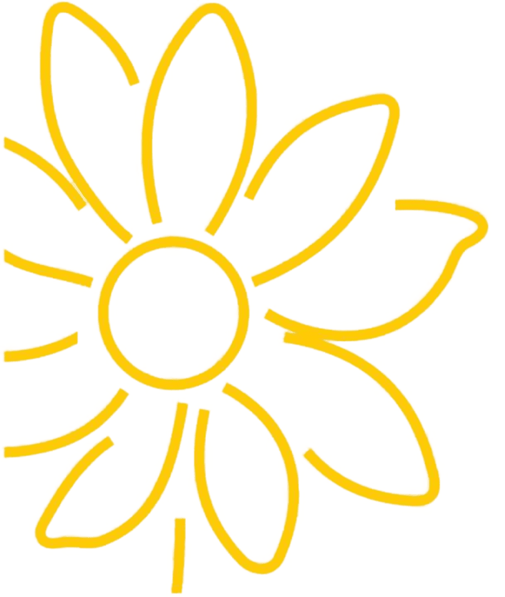 Eine gelbe Blume mit einem Kreis in der Mitte | Dr. med. Ute Angelika Sartorius Psychotherapie