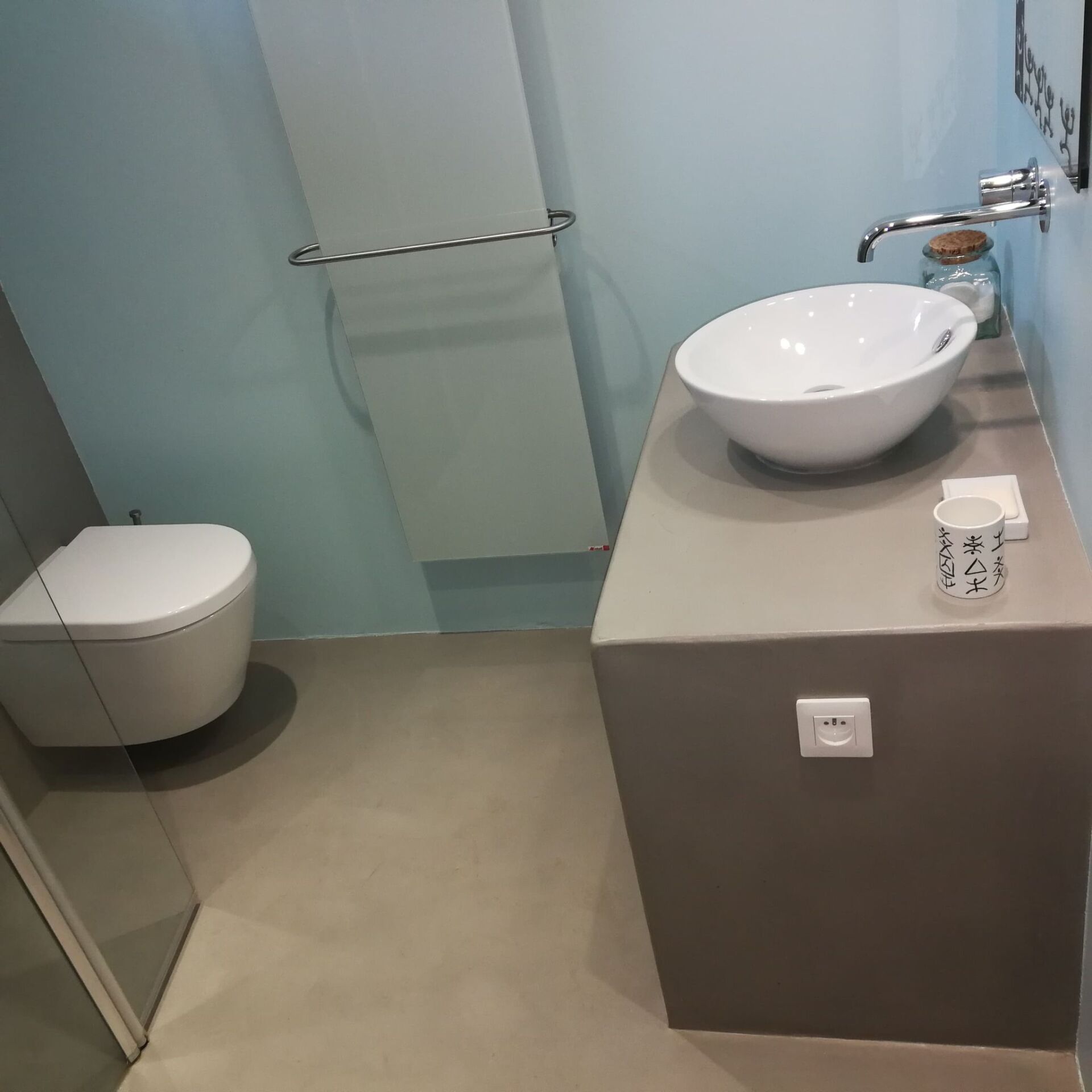 Peinture d'une douche