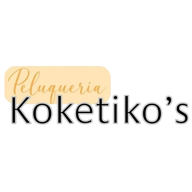 Un logotipo para una peluquería llamada peluqueria koketiko's.