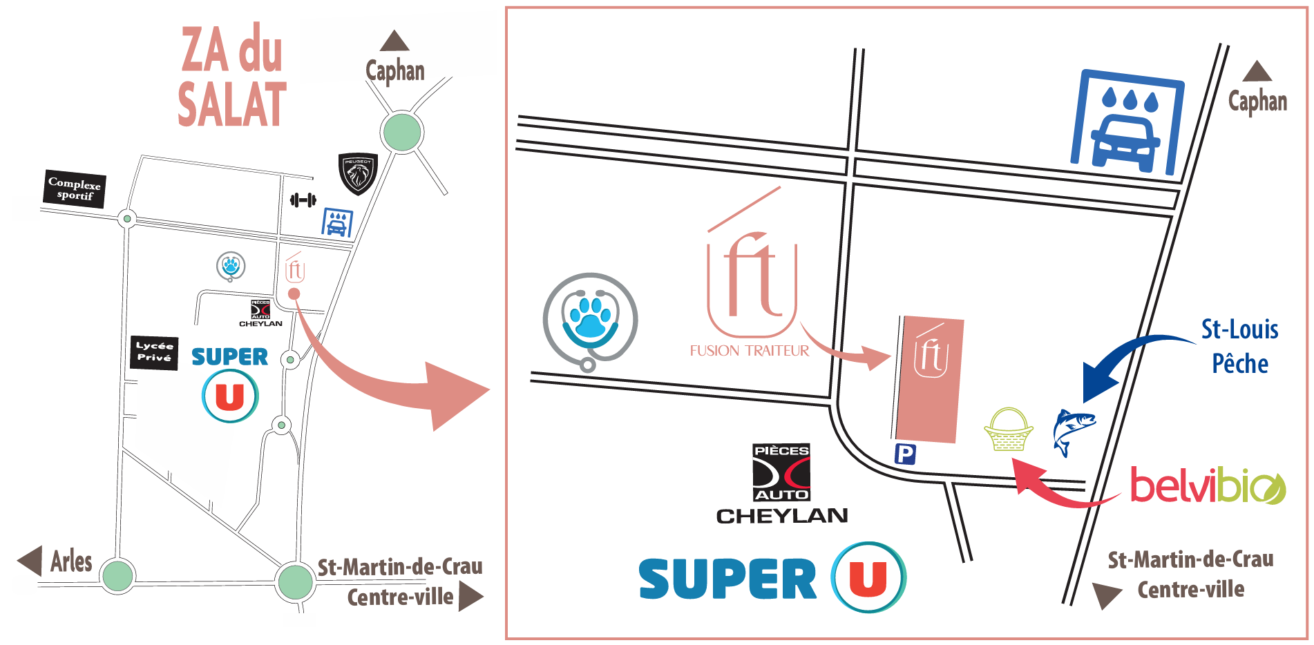 Plan d'accès Fusion Traiteur