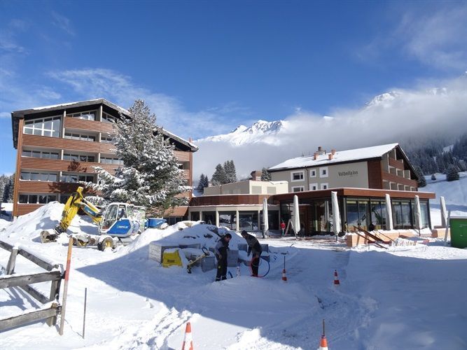 Steildach Faserzementschiefer / Hotel Panorama, Valbella