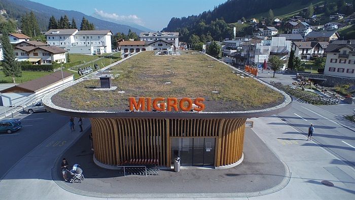 Flachdach privat / Migros Churwalden