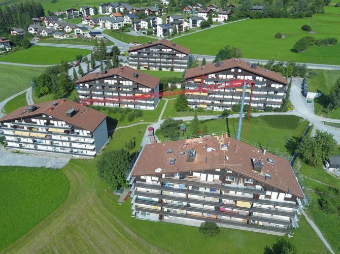 Dacherneuerung Las Vals, Cunter