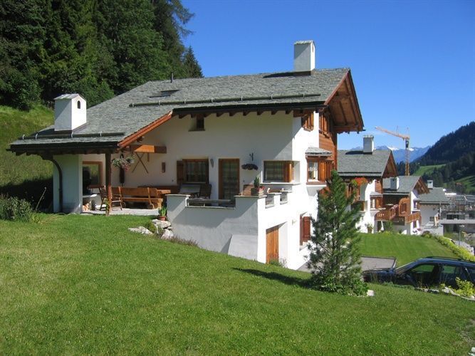 Steinplatten Steildach / Überbauung Furnerschhus, Churwalden