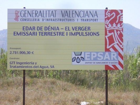 Un cartel que dice Generalitat Valenciana