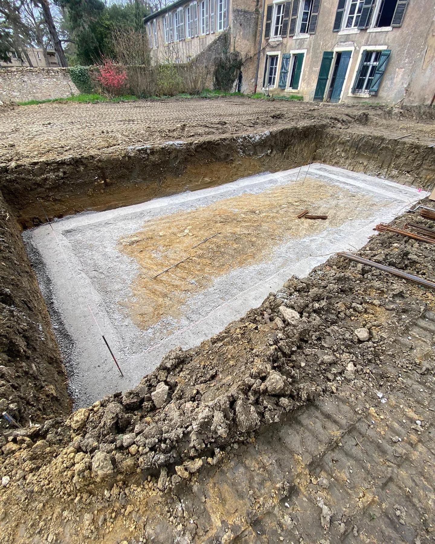 Terrassement pour l'installation d'une piscine