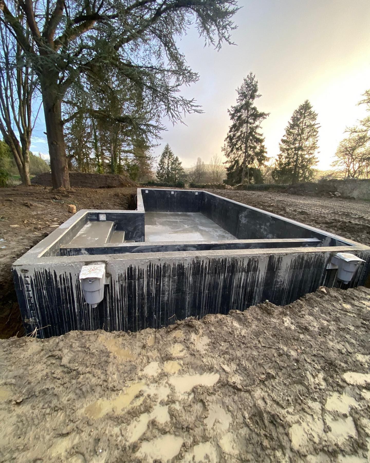 Construction d'une piscine