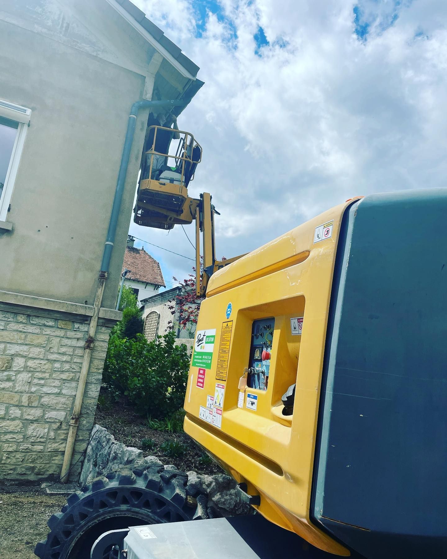 Peinture extérieure : dessous de toit