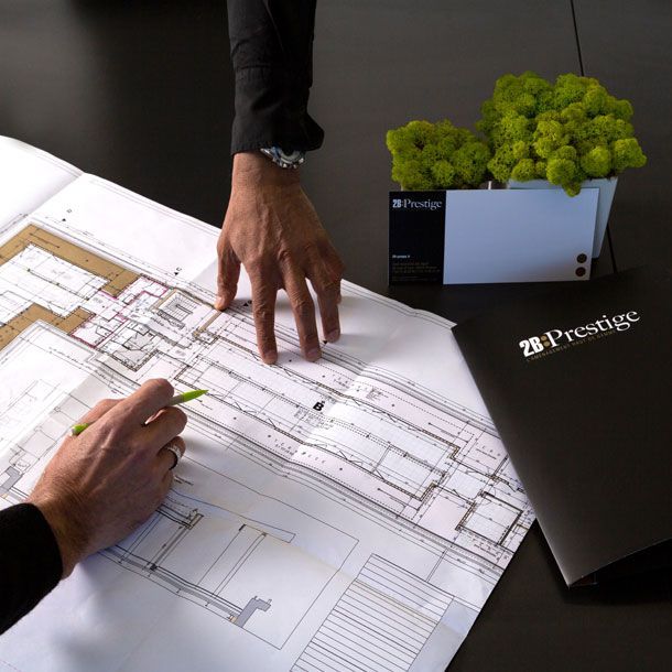 Plans d'architecte avec carnet 2B:Prestige