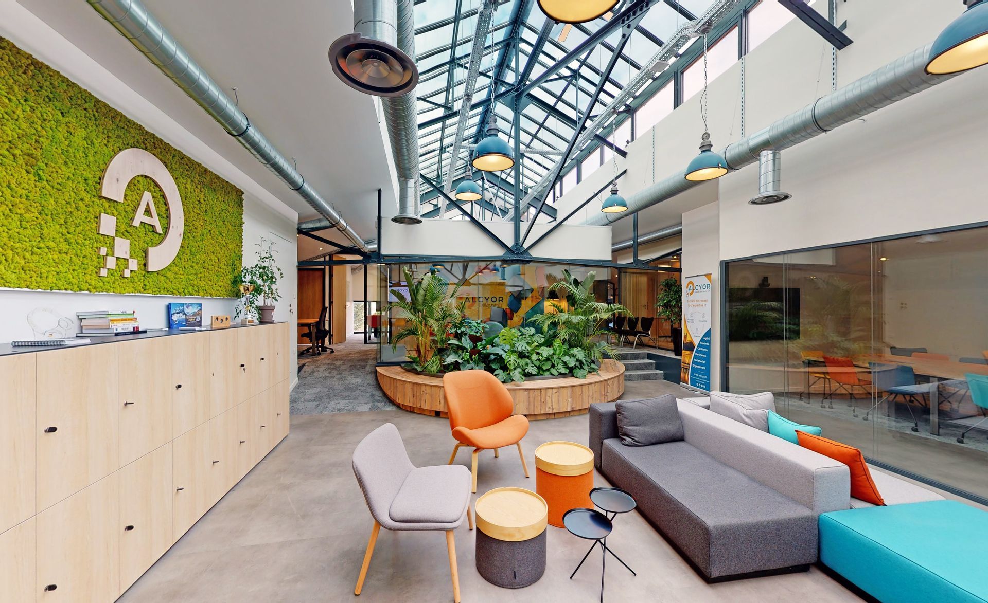 Espace salon dans une entreprise