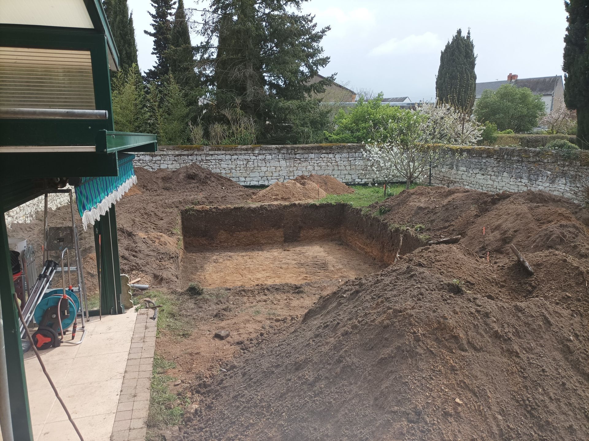 Creusage de la piscine
