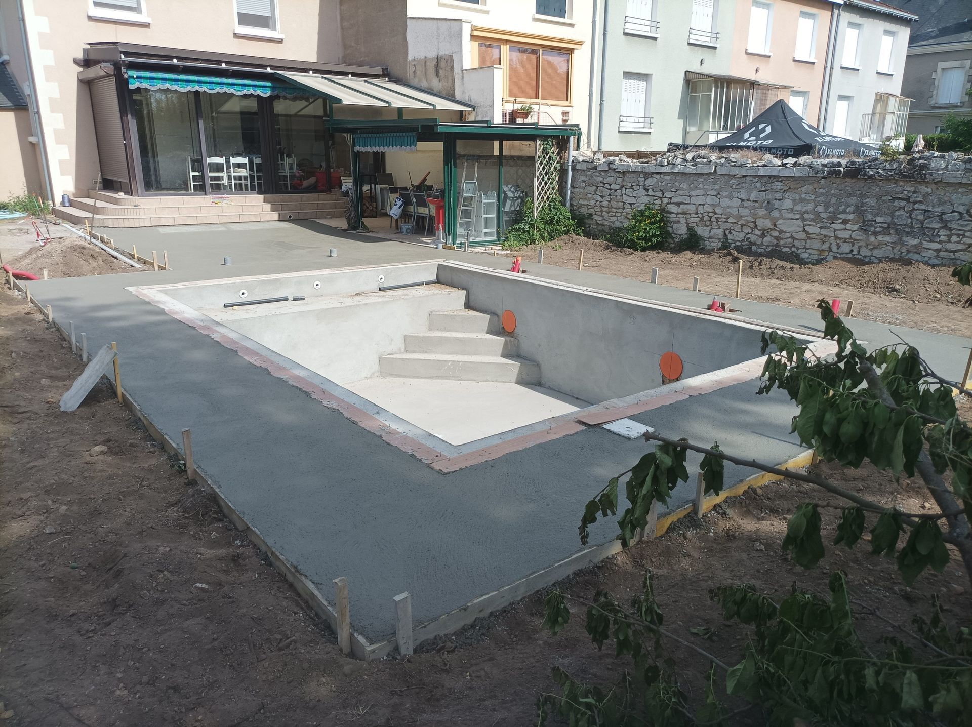 Piscine prête pour la pose de liner