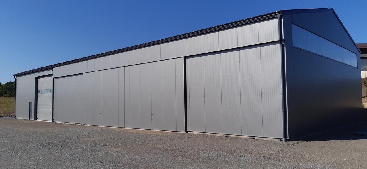 Bardage d'un hangar agricole