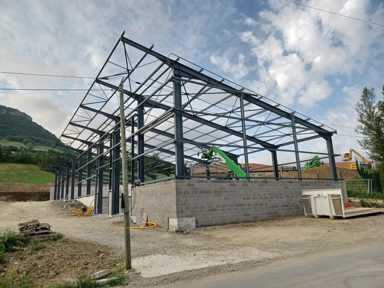 pose de charpente métallique