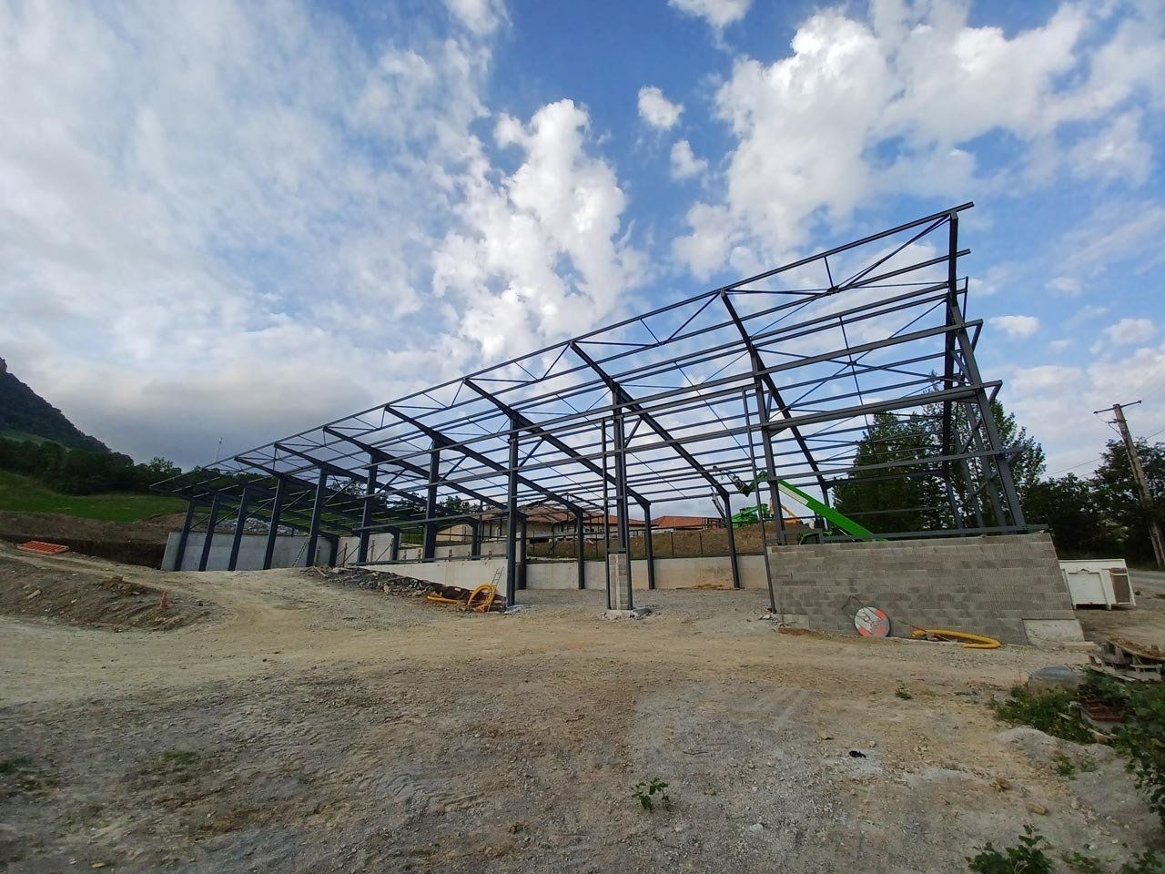 Charpente en métal nue