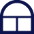 Un icono azul y blanco de una ventana con dos cuadrados.
