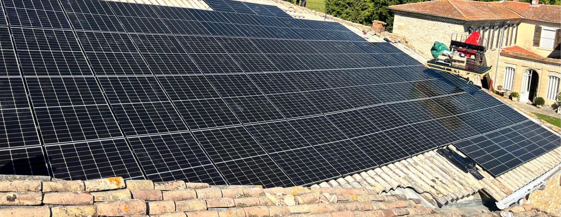 Installation d'un kit 22kWc et de panneaux DUAL SUN 405W