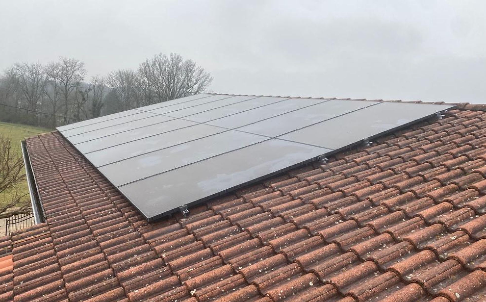 Pose de panneaux photovoltaïques chez un particulier