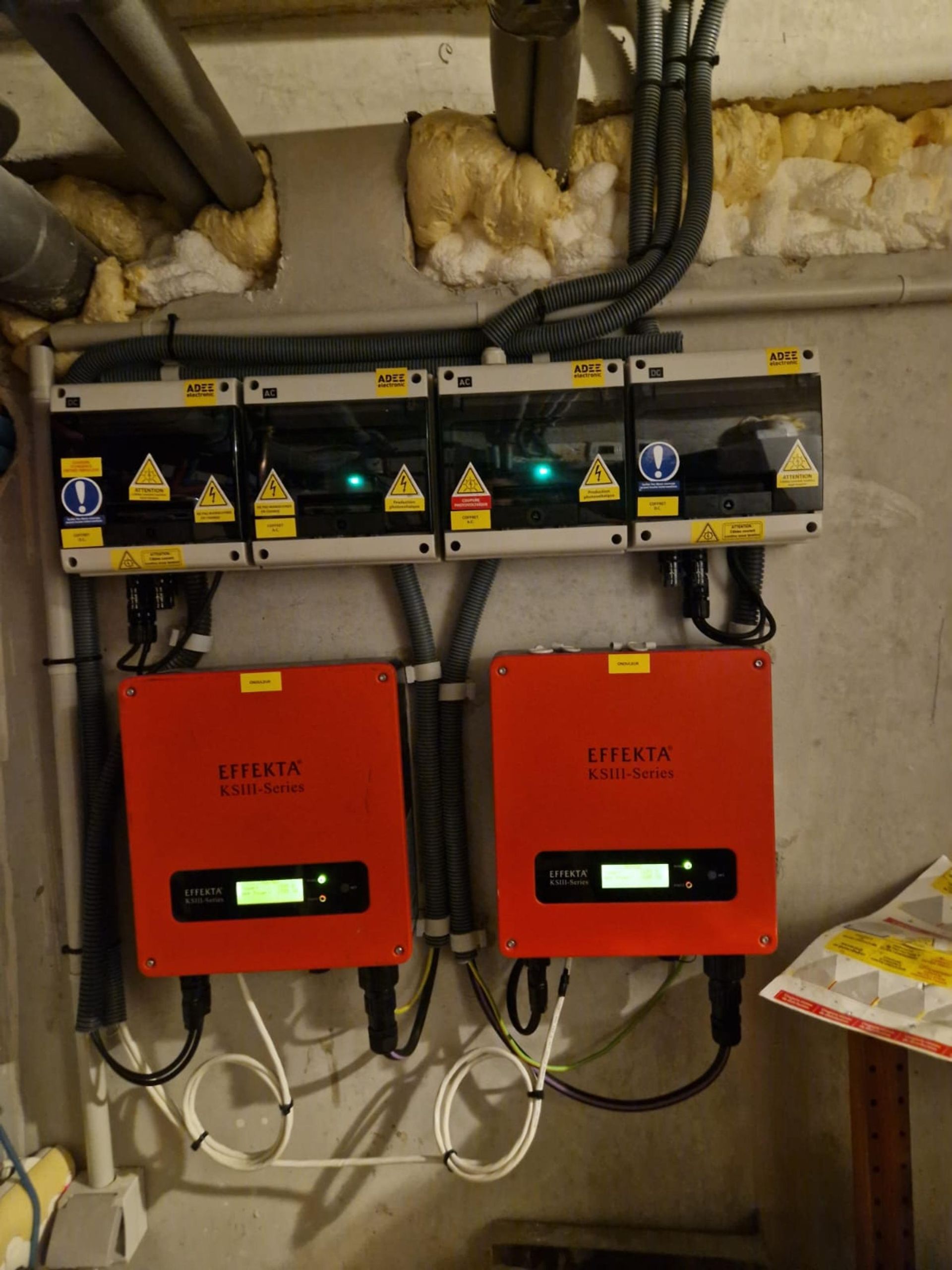 Pose d'un onduleur centralisé EFFEKTA