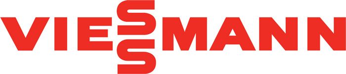 Logo Viessmann en rouge sur fond blanc