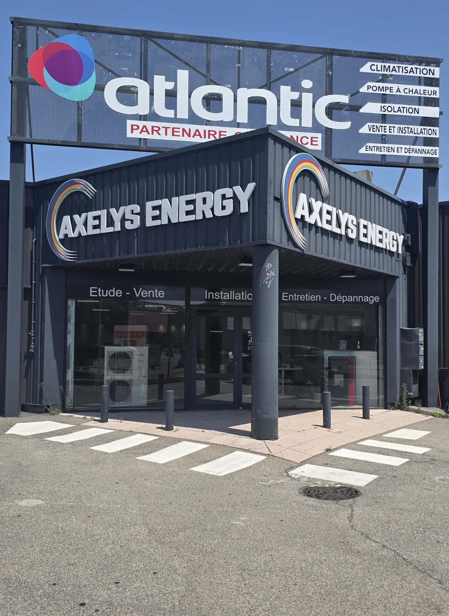 Façade de l'entreprise Axelys Energy.