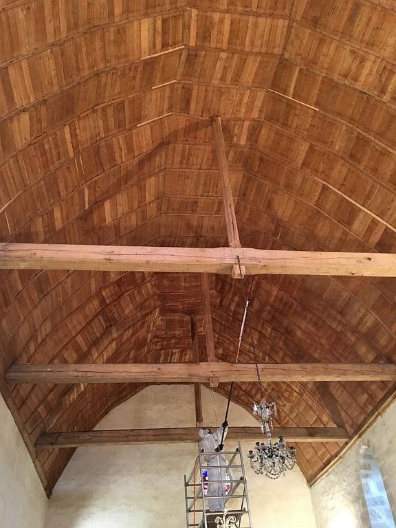 Traitement de la voute de l'église