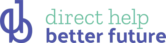 Das Logo für direkte Hilfe, bessere Zukunft