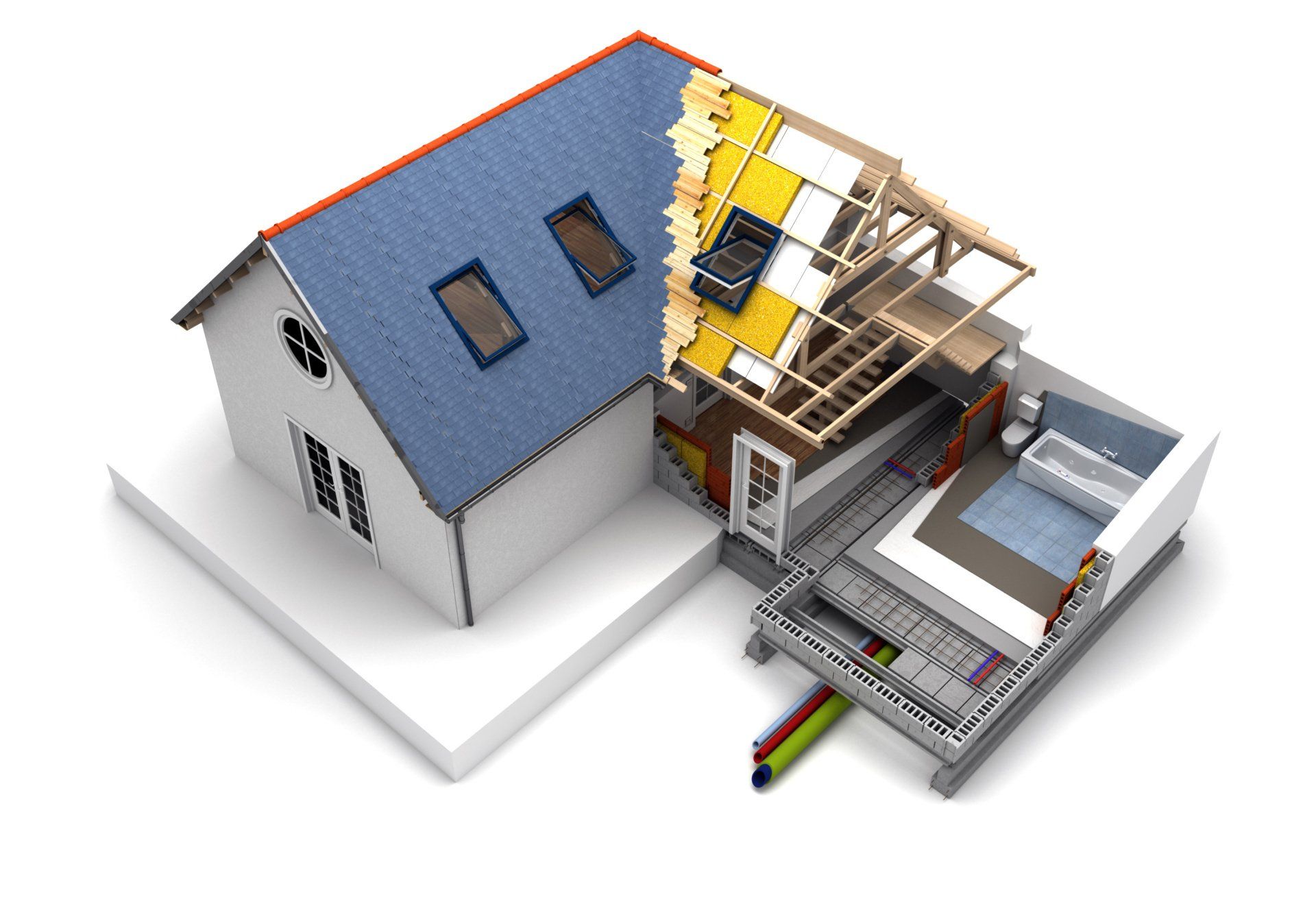 Visuel 3D d'une maison