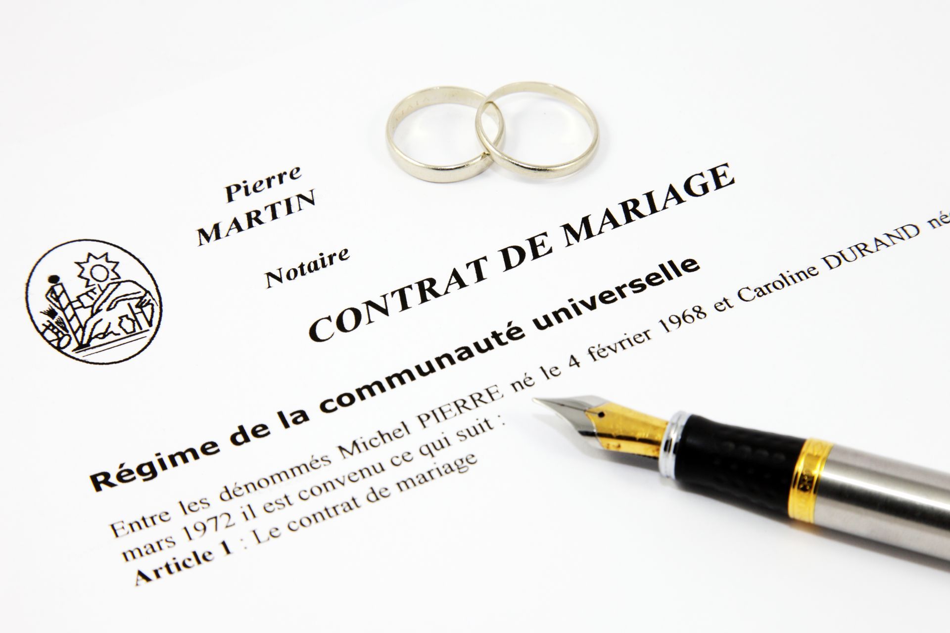 Contrat de mariage
