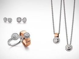 Schmuck aus silber mit Steinchen und roségold