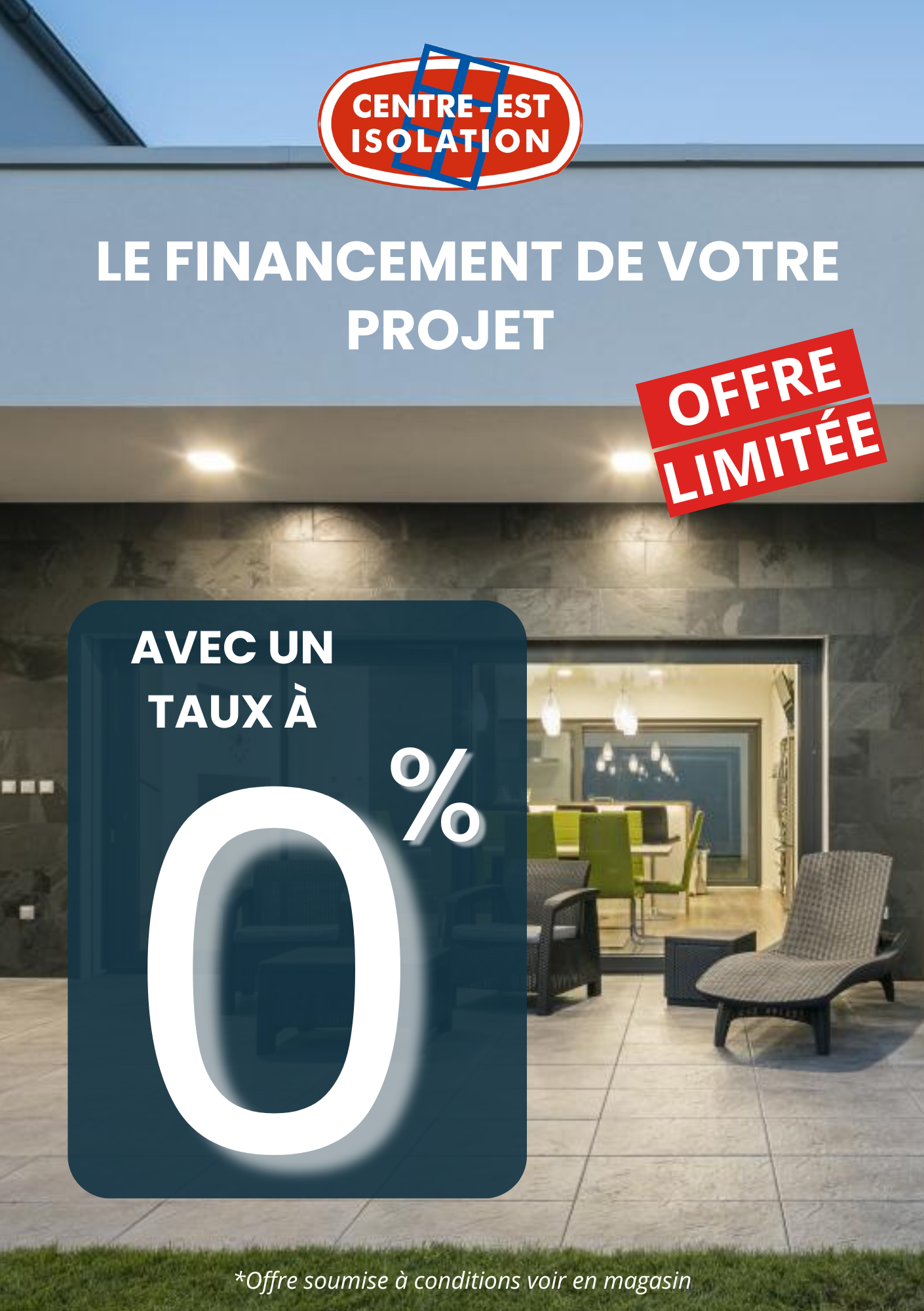 Visuel de la promotion pour le financement à taux 0%
