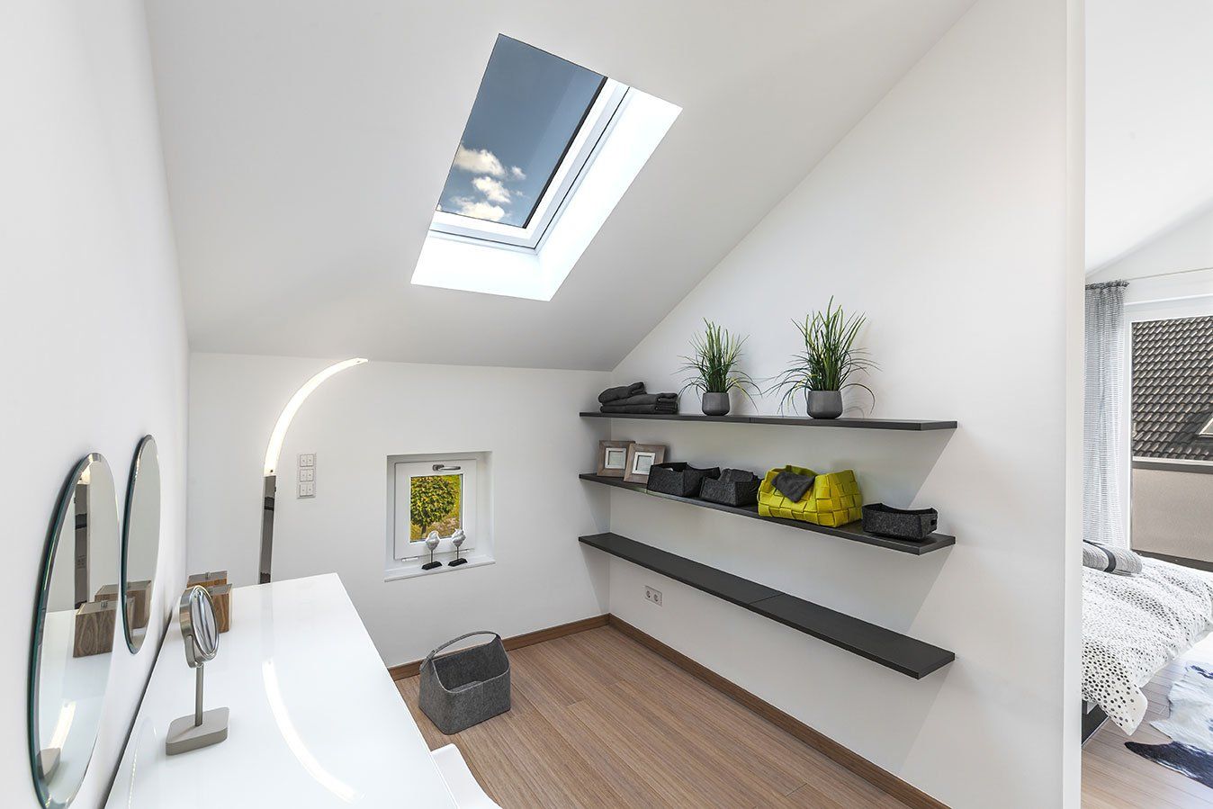 Velux dans une salle de bains sous les combles