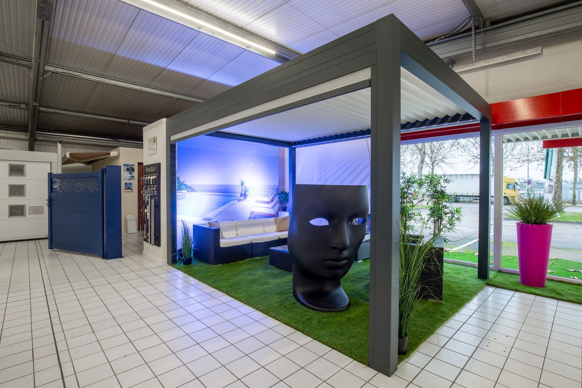 Pergola aluminium bioclimatiques avec lames orientables 