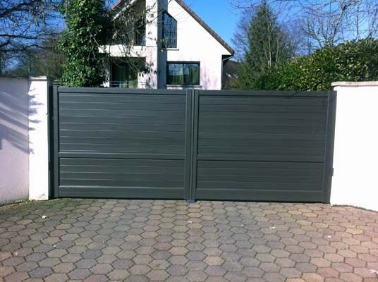 Portail battant anthracite