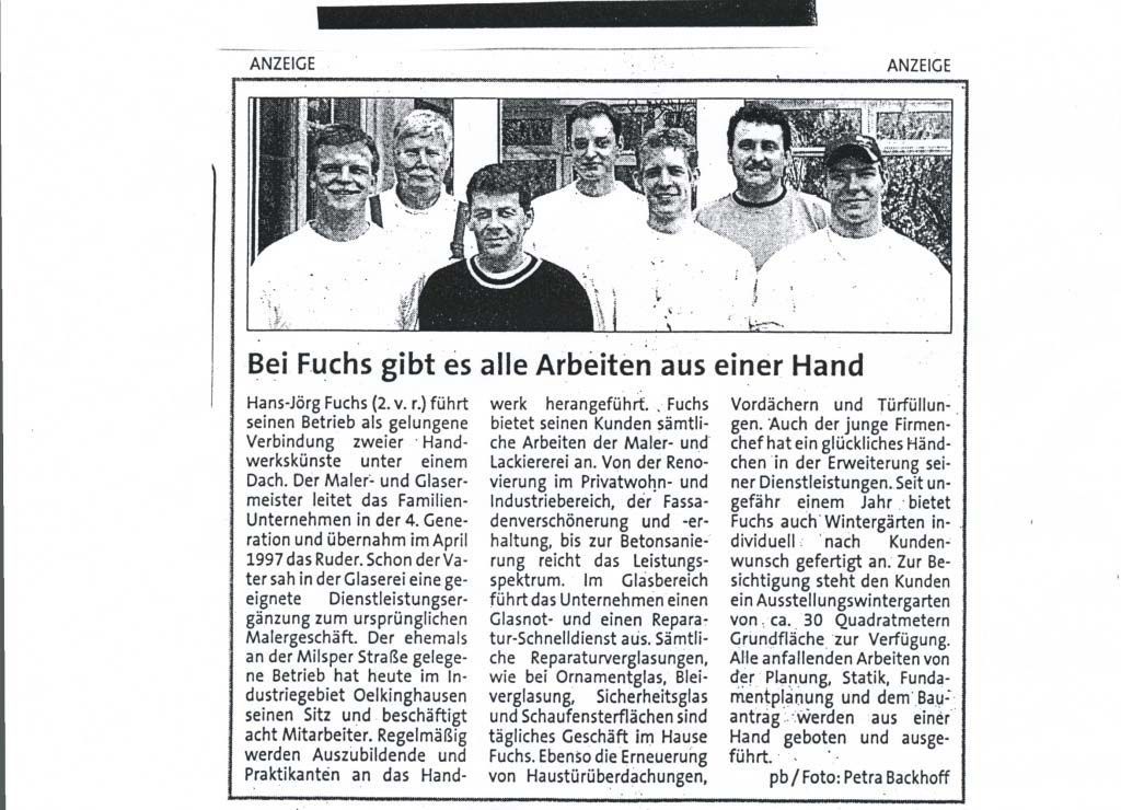 Alle Arbeiten aus einer Hand