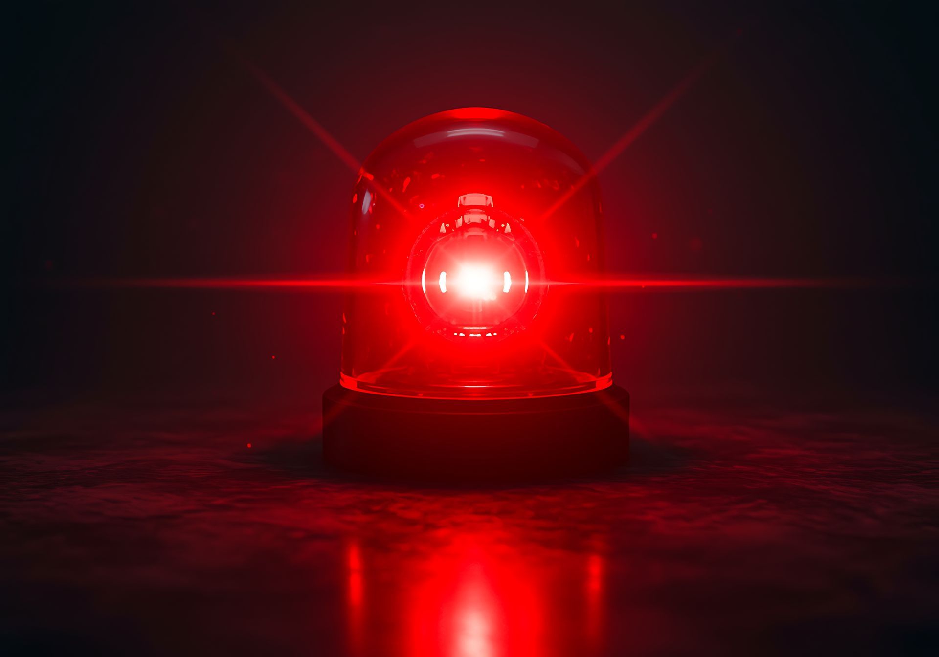 Rotes Licht einer Alarmanlage 