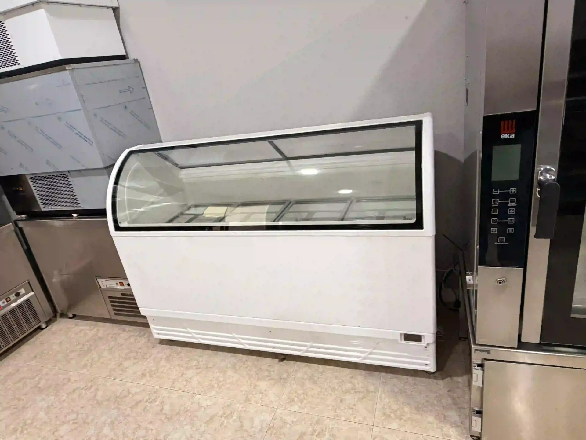 Congelador expositor blanco