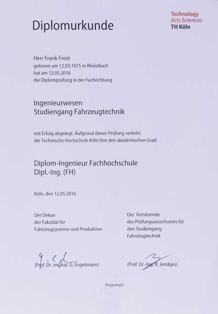 Ein Diplom für Dipl.-Ing. (FH)