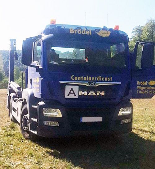 Containerdienst Brödel, Wilgartswiesen, Bauschutt, Mischabfälle, Erdmasse, Steine, Schotter, Erdarbeiten, Entrümpelung, Brandschutz, Sand, Kies, Humus, Mutterboden, Transporte, Baggerarbeiten
