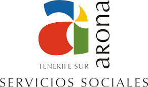 Logo for Arona Servicios Sociales: colorful stylized 