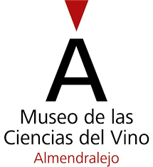Logo for Museo de las Ciencias del Vino (Wine Sciences Museum) in Almendralejo. Black 