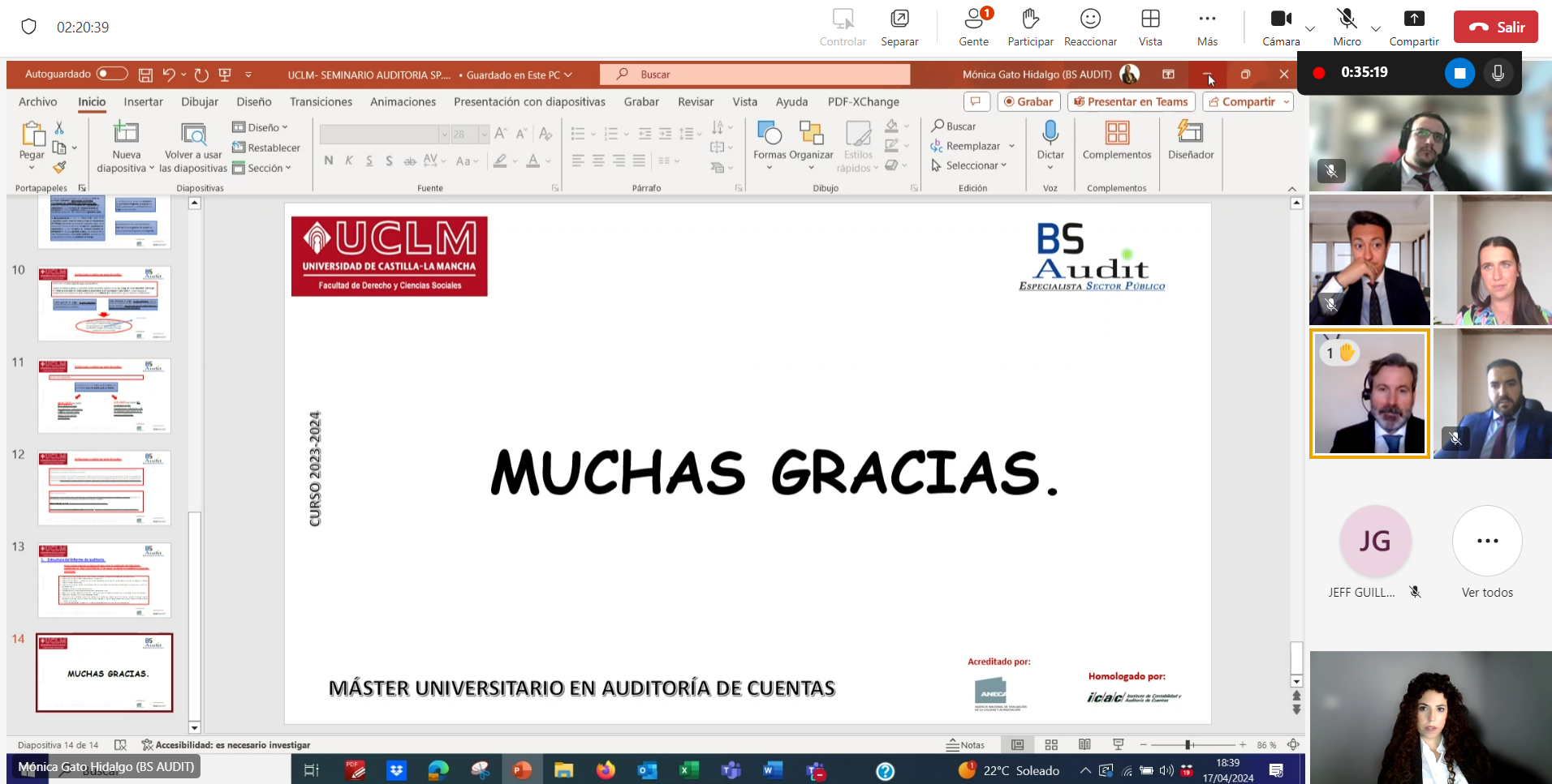 Una pantalla de presentación con el texto 