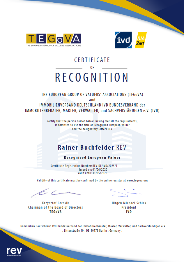 REV Zertifikat