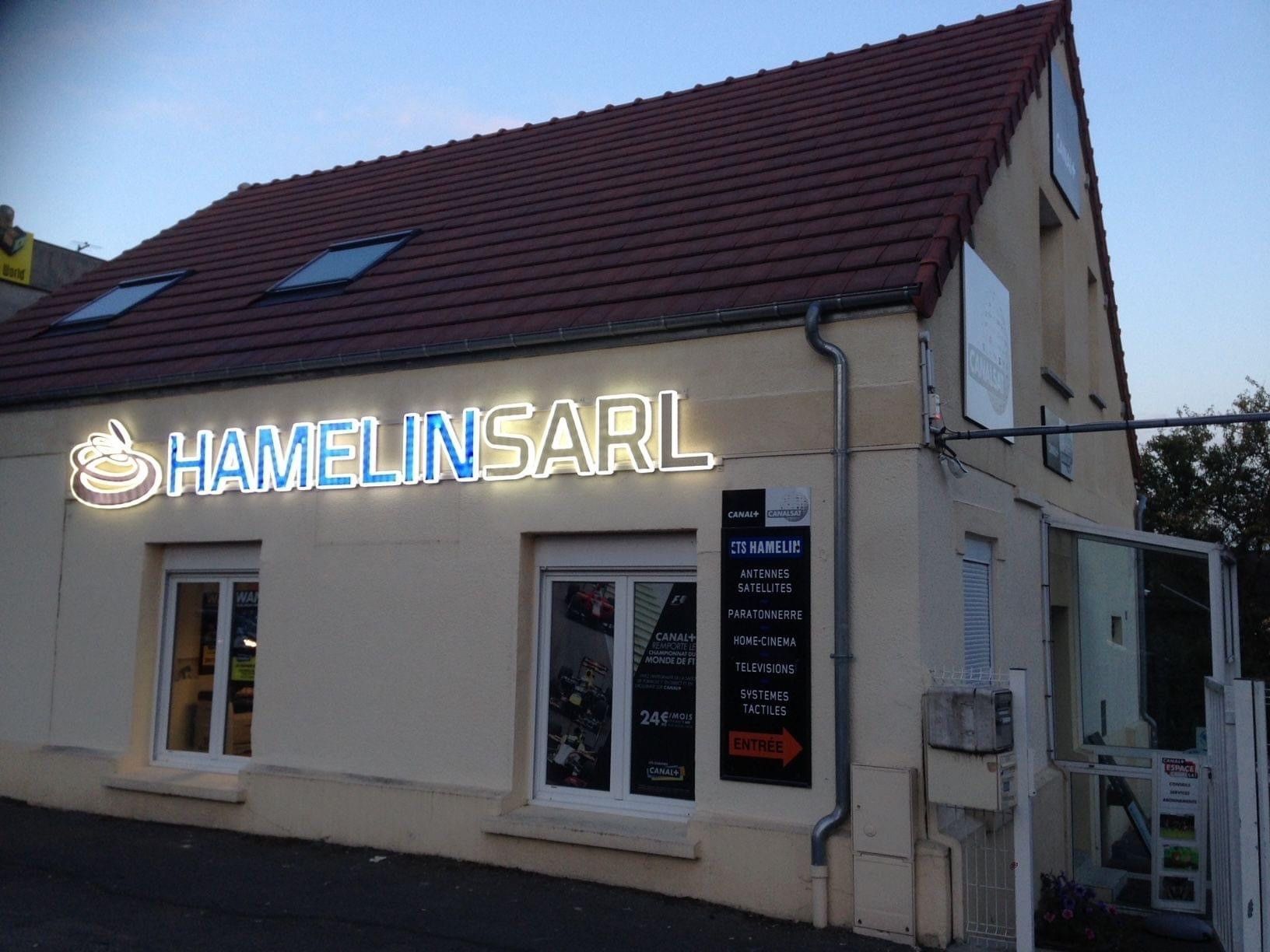 Devanture du magasin Hamelin Sarl