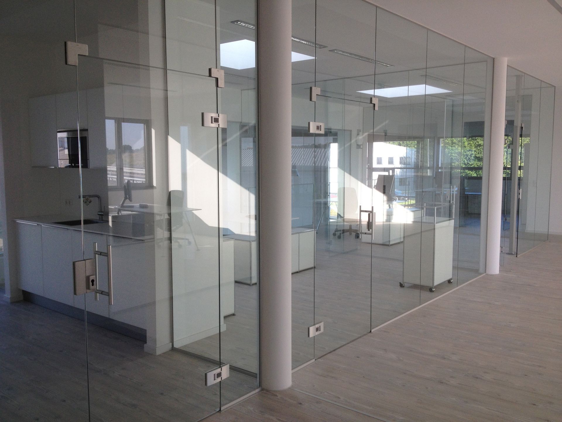 Saunakabine Verglasung